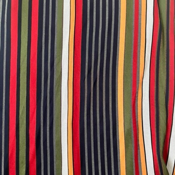 ZARA Stripped A Line Satin Finish Skirt Size S / 05 - Picture 3 of 4